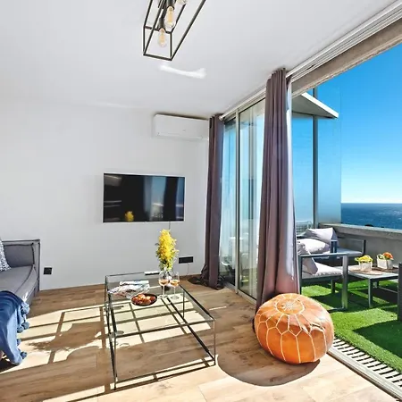 Sea View - 5min Monaco - Swimming Pool Apartament